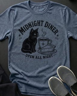 Midnight Diner Tee Gift For Cat Lover
