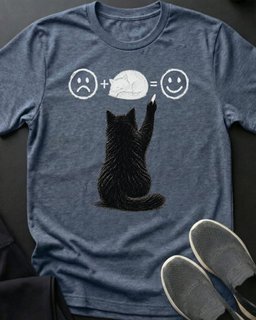 Happy Equation Tee Gift For Cat Lover