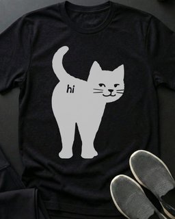Hi Tee Gift For Cat Lover