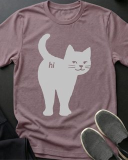 Hi Tee Gift For Cat Lover