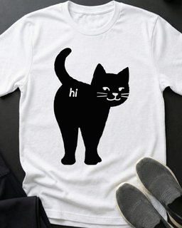 Hi Tee Gift For Cat Lover