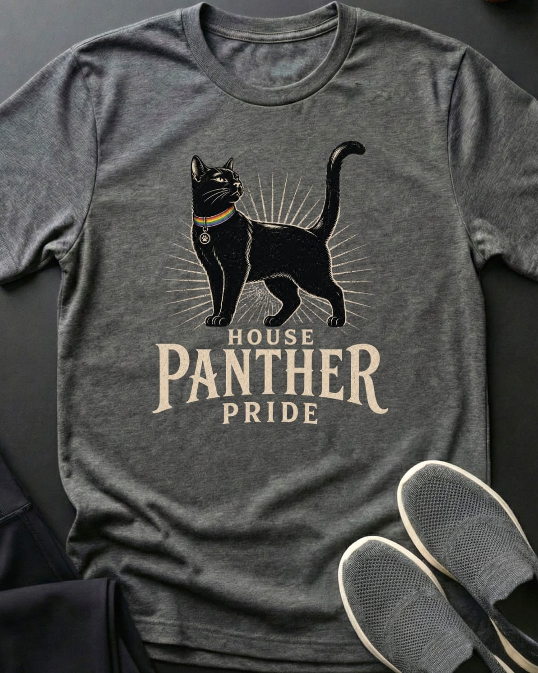 House Panther Pride Tee Gift For Cat Lover