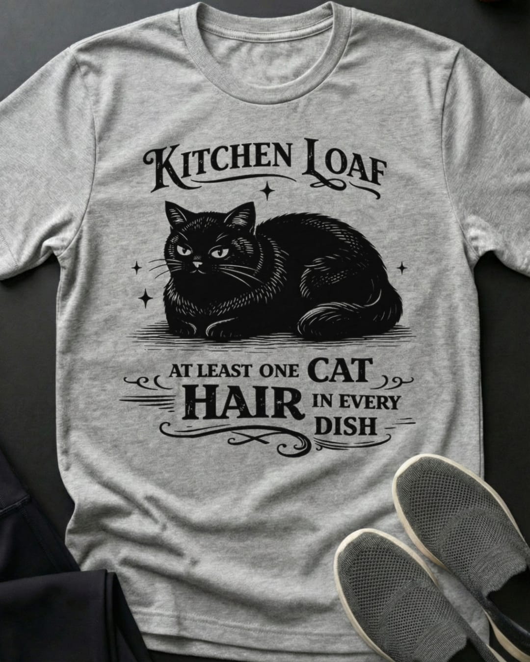 Kitchen Loaf Tee Gift For Cat Lover