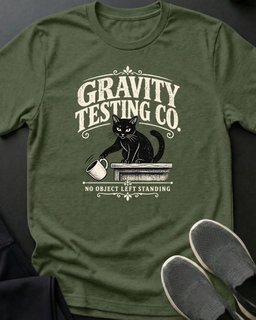 Gravity Testing Co Tee Gift For Cat Lover