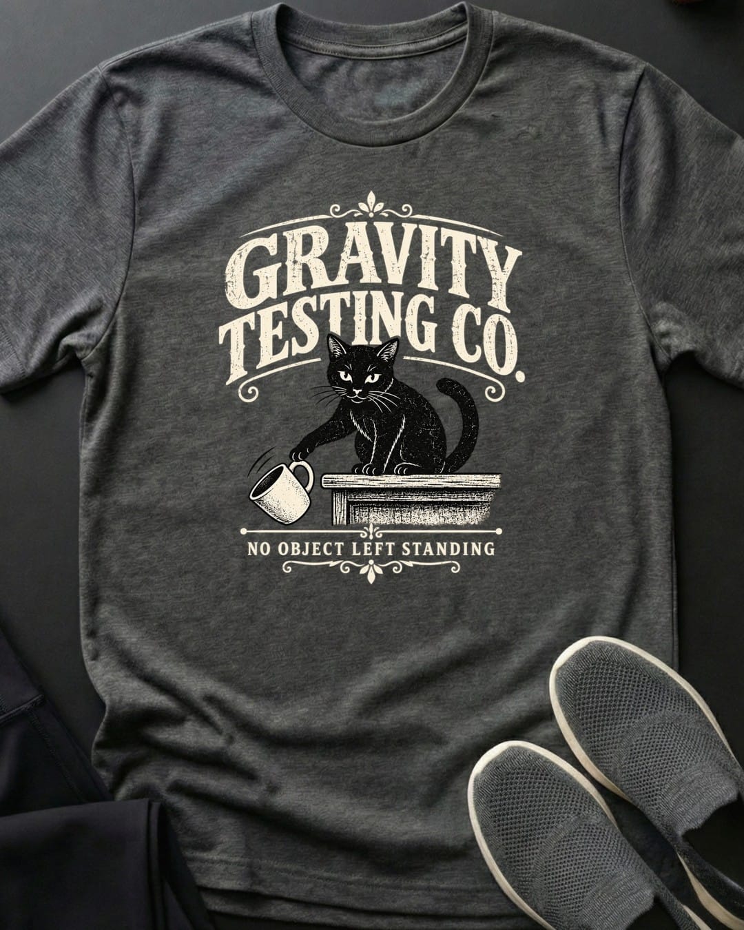 Gravity Testing Co Tee Gift For Cat Lover