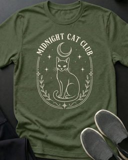 Midnight Cat Club Tee Gift For Cat Lover