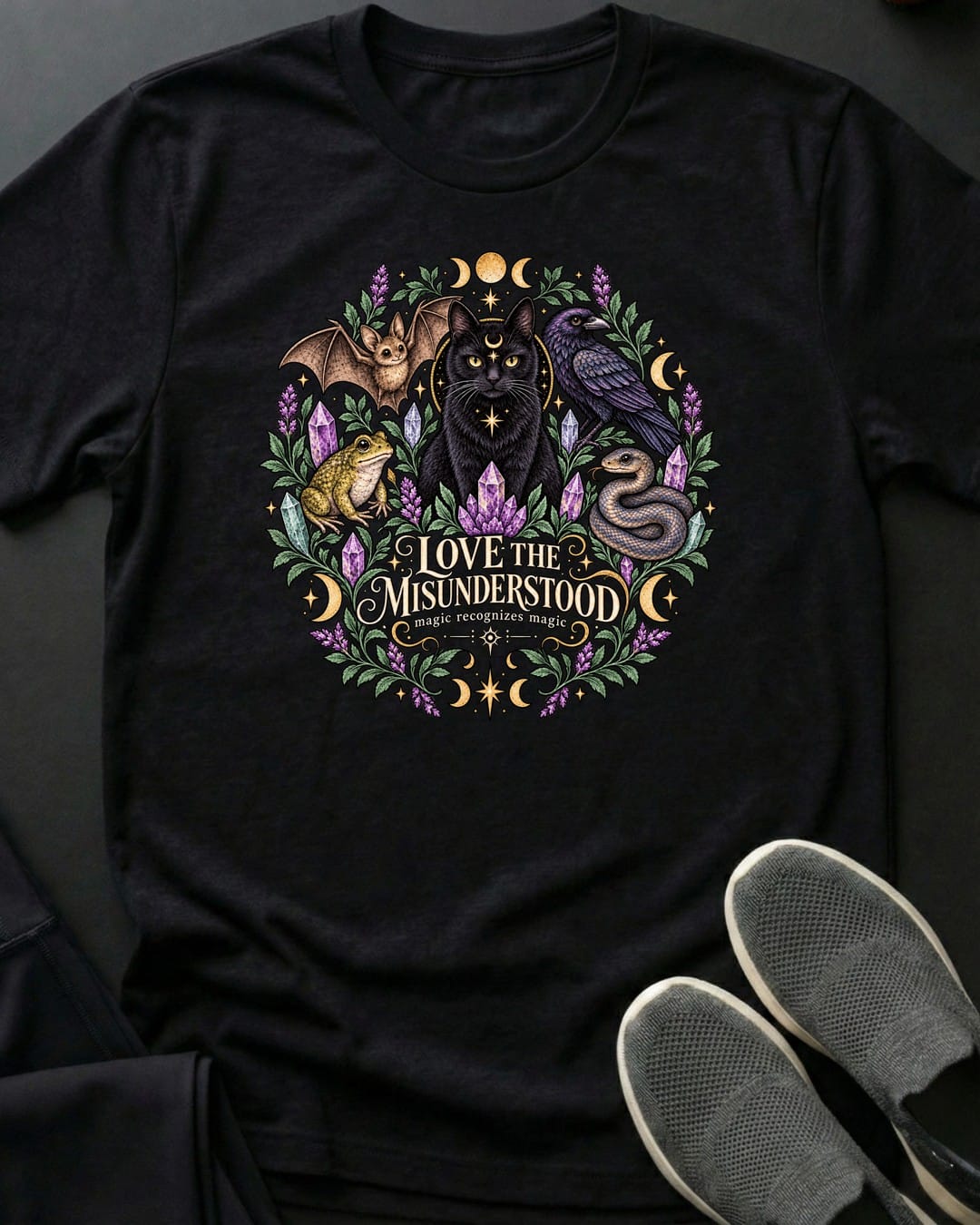 Love The Misunderstood Tee Gift For Cat Lover