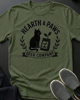 Hearth And Paws Tee Gift For Cat Lover
