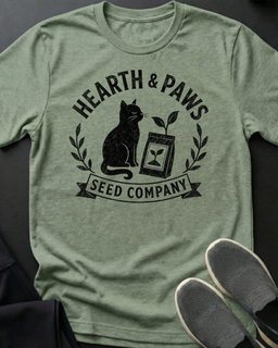 Hearth And Paws Tee Gift For Cat Lover