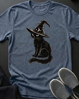 Kitty Witch Tee Gift For Cat Lover