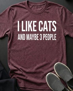I Like Cats Tee Gift For Cat Lover