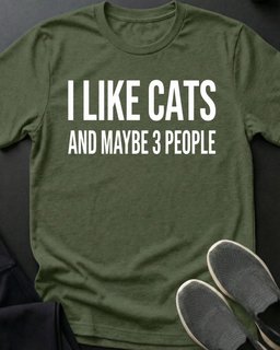 I Like Cats Tee Gift For Cat Lover