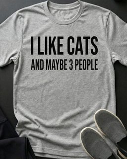 I Like Cats Tee Gift For Cat Lover