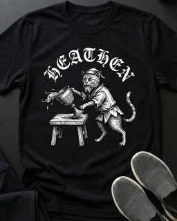Heathen Tee Gift For Cat Lover