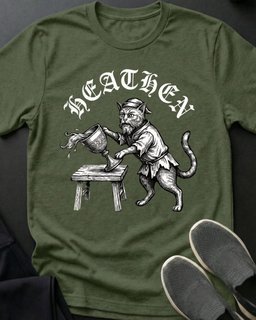 Heathen Tee Gift For Cat Lover