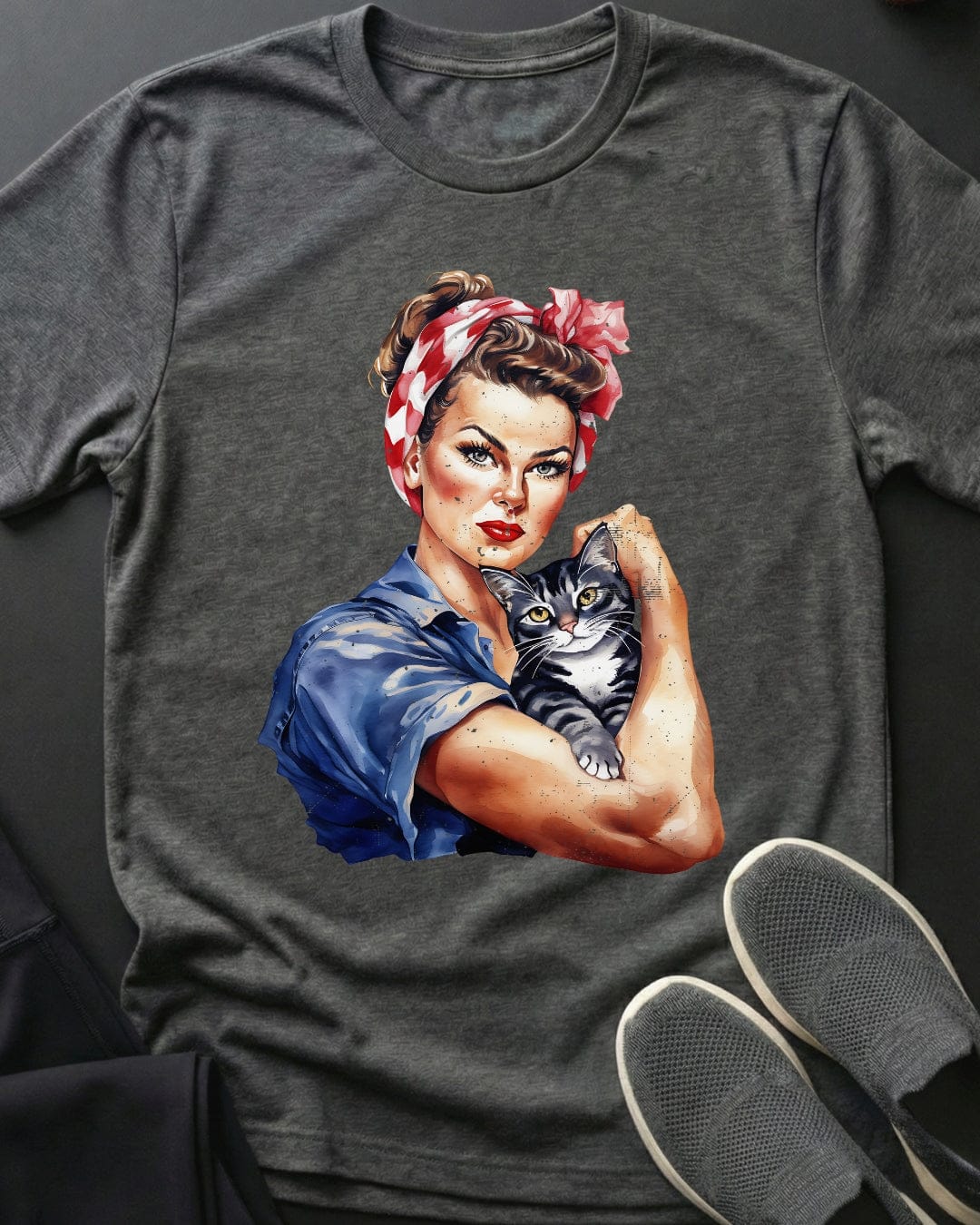 Kitty Strong Tee Gift For Cat Lover