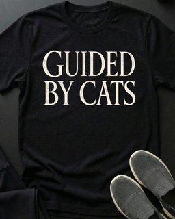 Guided Tee Gift For Cat Lover
