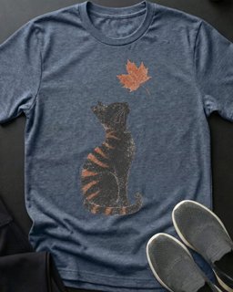 Leaf Watch Tee Gift For Cat Lover