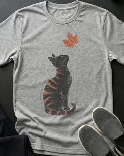 Leaf Watch Tee Gift For Cat Lover