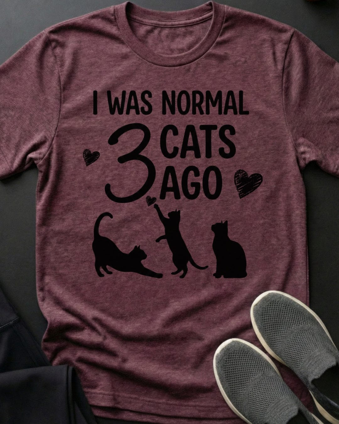 I Was Normal Tee Gift For Cat Lover
