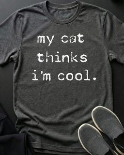 Im Cool Tee Gift For Cat Lover