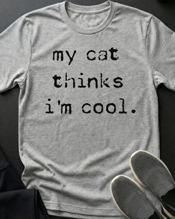 Im Cool Tee Gift For Cat Lover