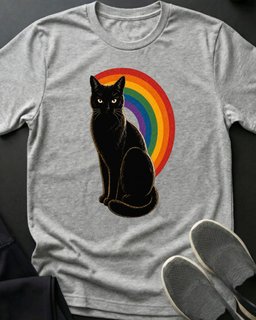 Kitty Rainbow Tee Gift For Cat Lover