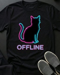 Offline Tee Gift For Cat Lover