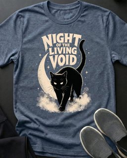 Night Of The Living Void Tee Gift For Cat Lover