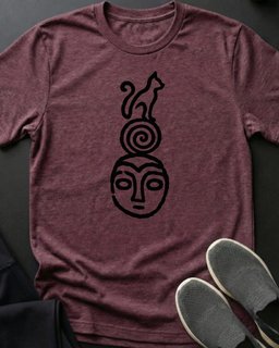 Petroglyph Cat Tee Gift For Cat Lover