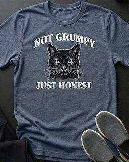 Not Grumpy Tee Gift For Cat Lover