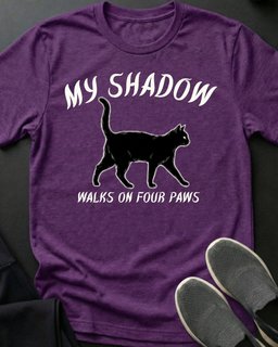 My Shadow Tee Gift For Cat Lover