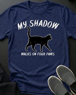My Shadow Tee Gift For Cat Lover