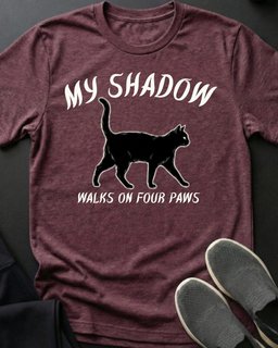 My Shadow Tee Gift For Cat Lover