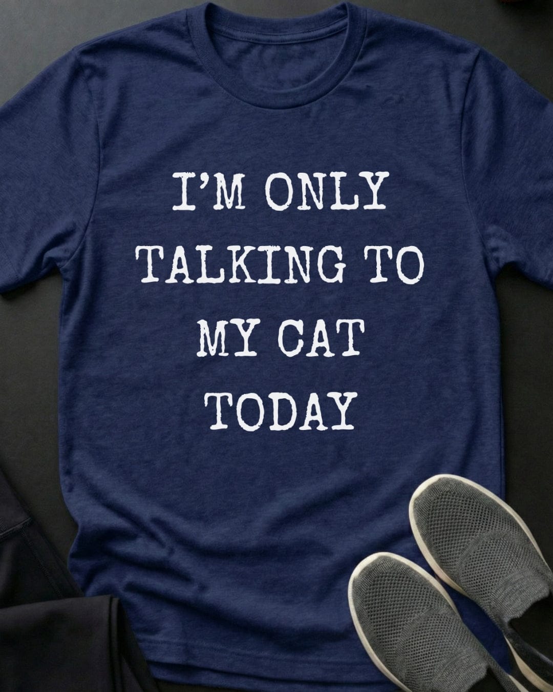Only Talking To My Cat Tee Gift For Cat Lover