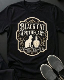 Purrs And Potions Tee Gift For Cat Lover