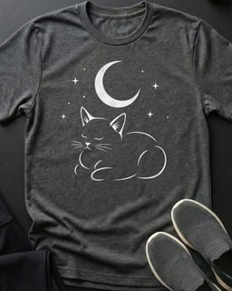 Night Sky Kitty Tee Gift For Cat Lover