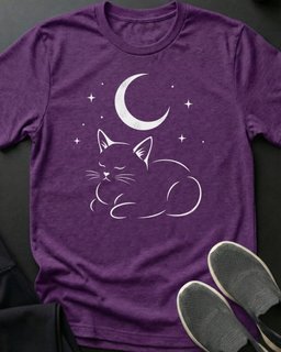 Night Sky Kitty Tee Gift For Cat Lover