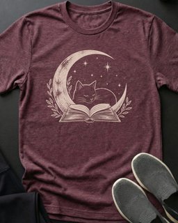 Midnight Reader Tee Gift For Cat Lover