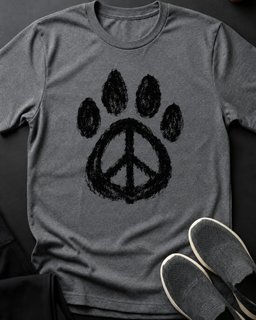 Peace Paw Tee Gift For Cat Lover