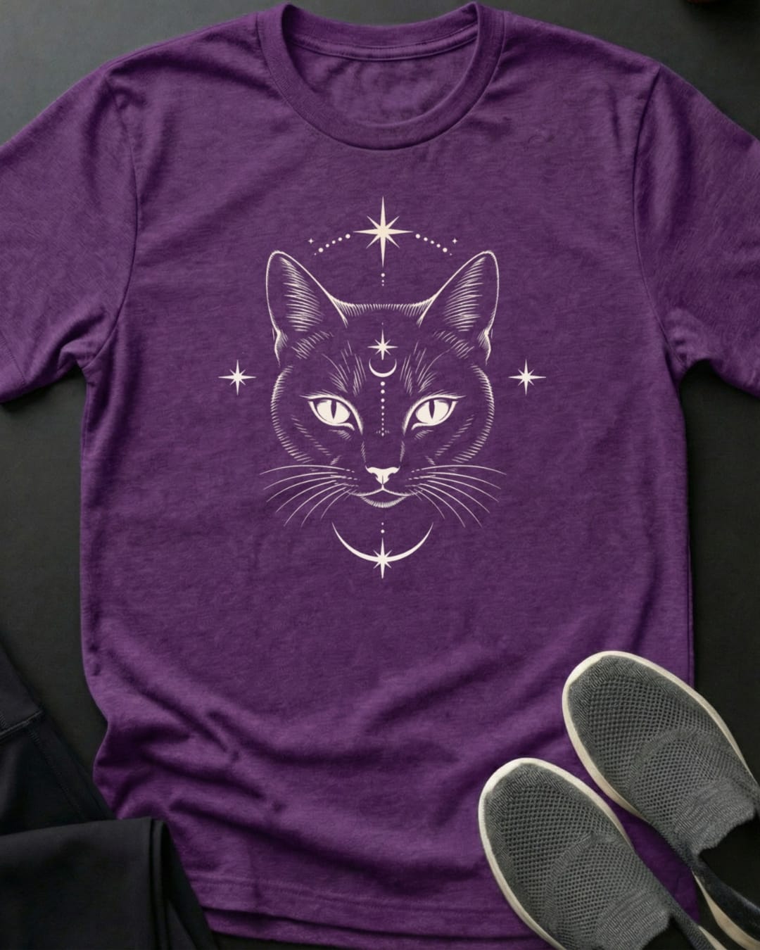 Mystic Cat Tee Gift For Cat Lover