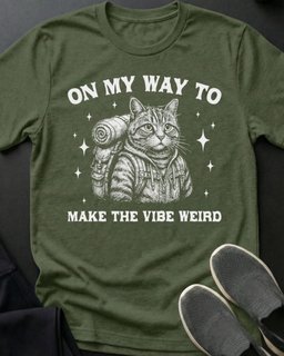 On My Way Tee Gift For Cat Lover
