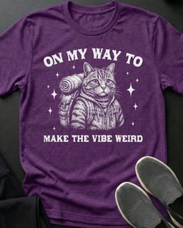 On My Way Tee Gift For Cat Lover