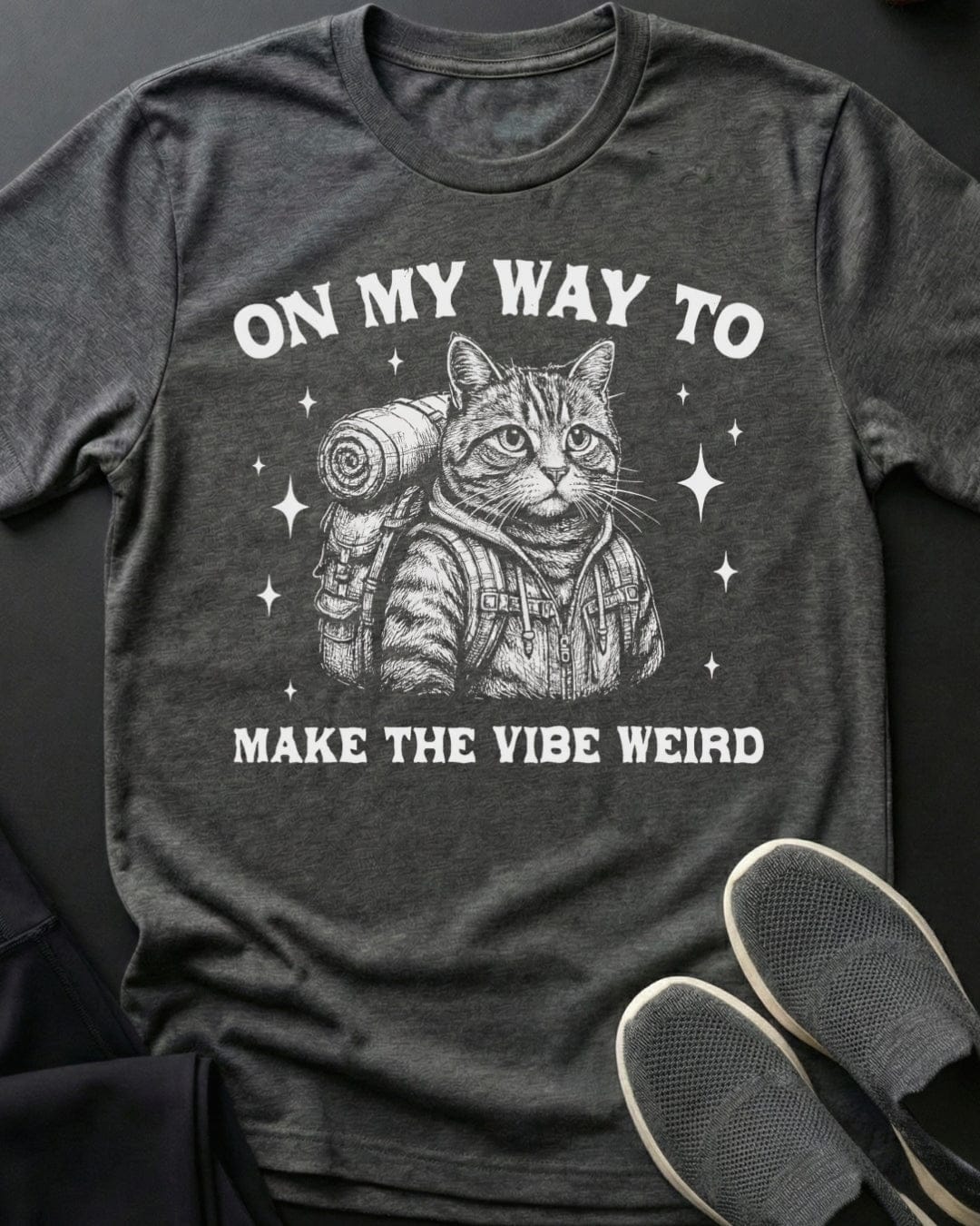 On My Way Tee Gift For Cat Lover