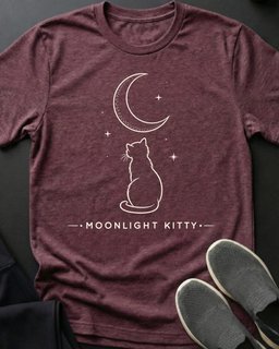 Moonlight Kitty Tee Gift For Cat Lover