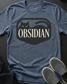 Obsidian Tee Gift For Cat Lover