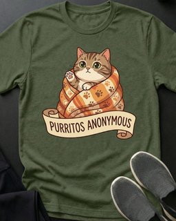 Purritos Tee Gift For Cat Lover