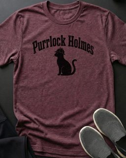 Purrlock Holmes Tee Gift For Cat Lover
