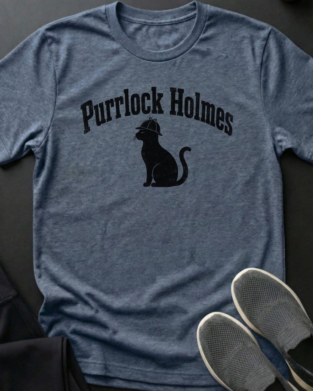 Purrlock Holmes Tee Gift For Cat Lover