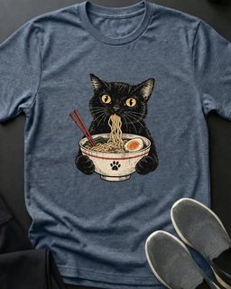 Ramen Cat Tee Gift For Cat Lover